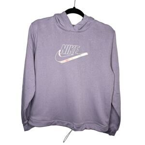 NIKE / lilac purple NSW easy fleece logo hoodie / S